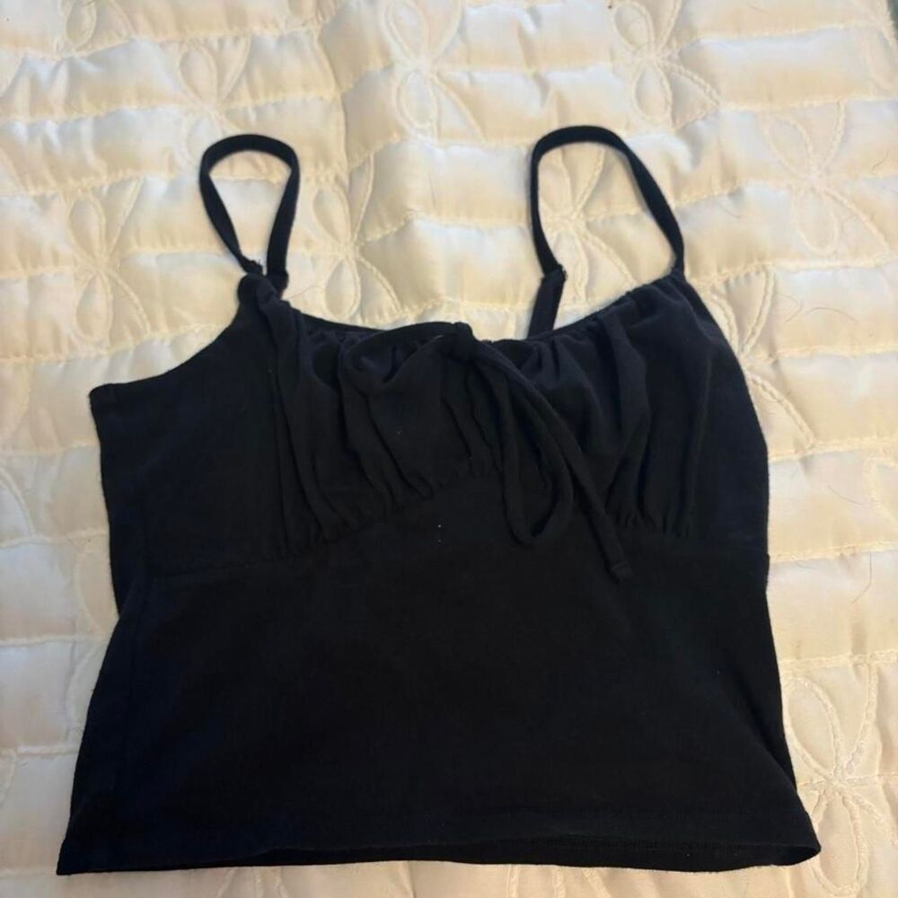 Hollister-co Women's Black Crop-top